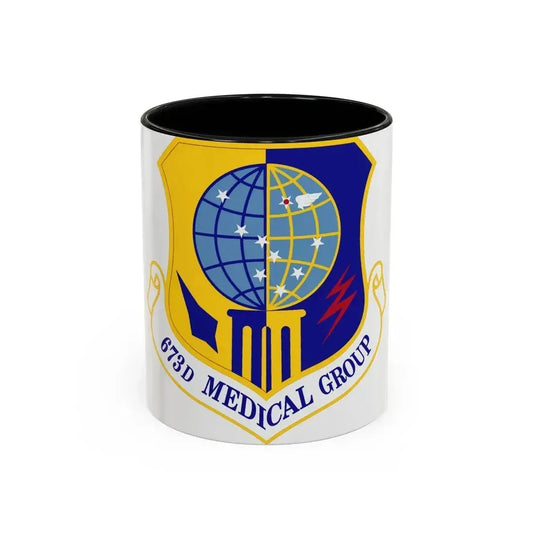 673d Medical Group (U.S. Air Force) Accent Coffee Mug 11oz Black - Go Mug Yourself