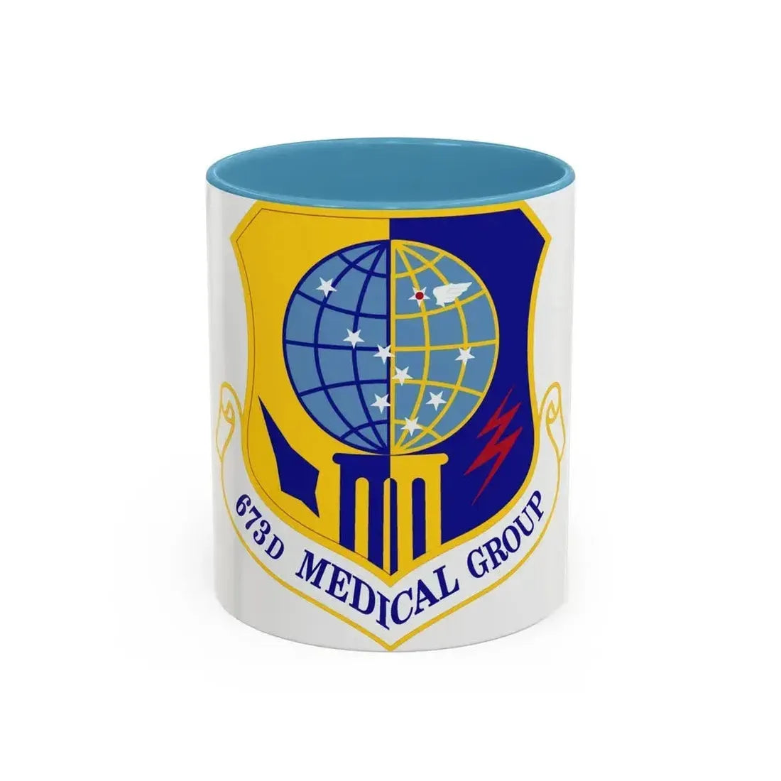 673d Medical Group (U.S. Air Force) Accent Coffee Mug 11oz Light Blue - Go Mug Yourself