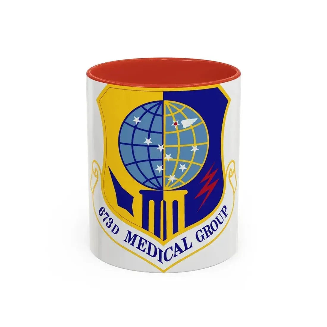 673d Medical Group (U.S. Air Force) Accent Coffee Mug 11oz Red - Go Mug Yourself