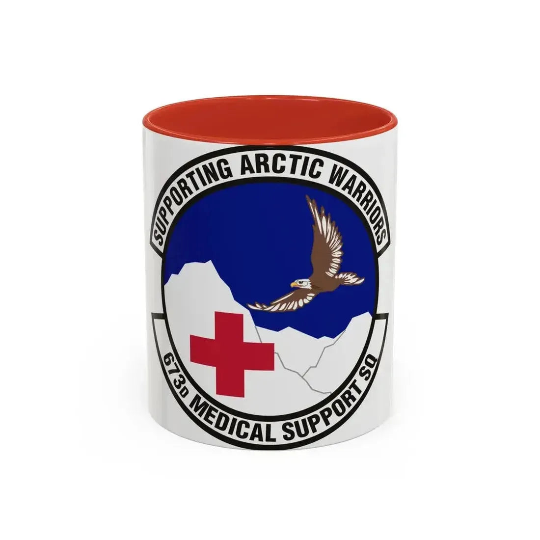 673d Medical Support Squadron (U.S. Air Force) Accent Coffee Mug 11oz Red - Go Mug Yourself