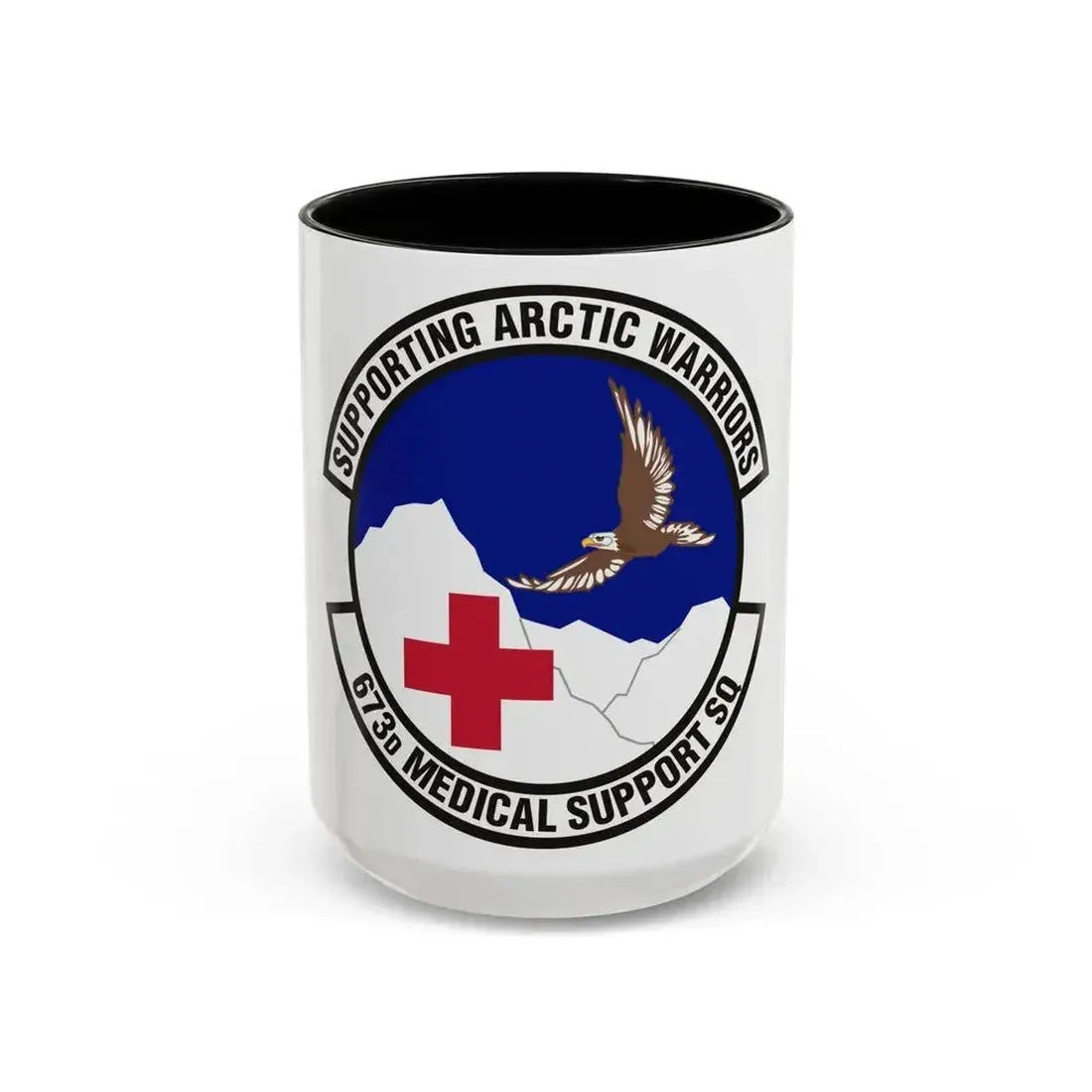 673d Medical Support Squadron (U.S. Air Force) Accent Coffee Mug 15oz Black - Go Mug Yourself