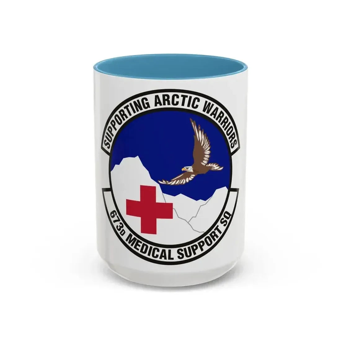 673d Medical Support Squadron (U.S. Air Force) Accent Coffee Mug 15oz Light Blue - Go Mug Yourself
