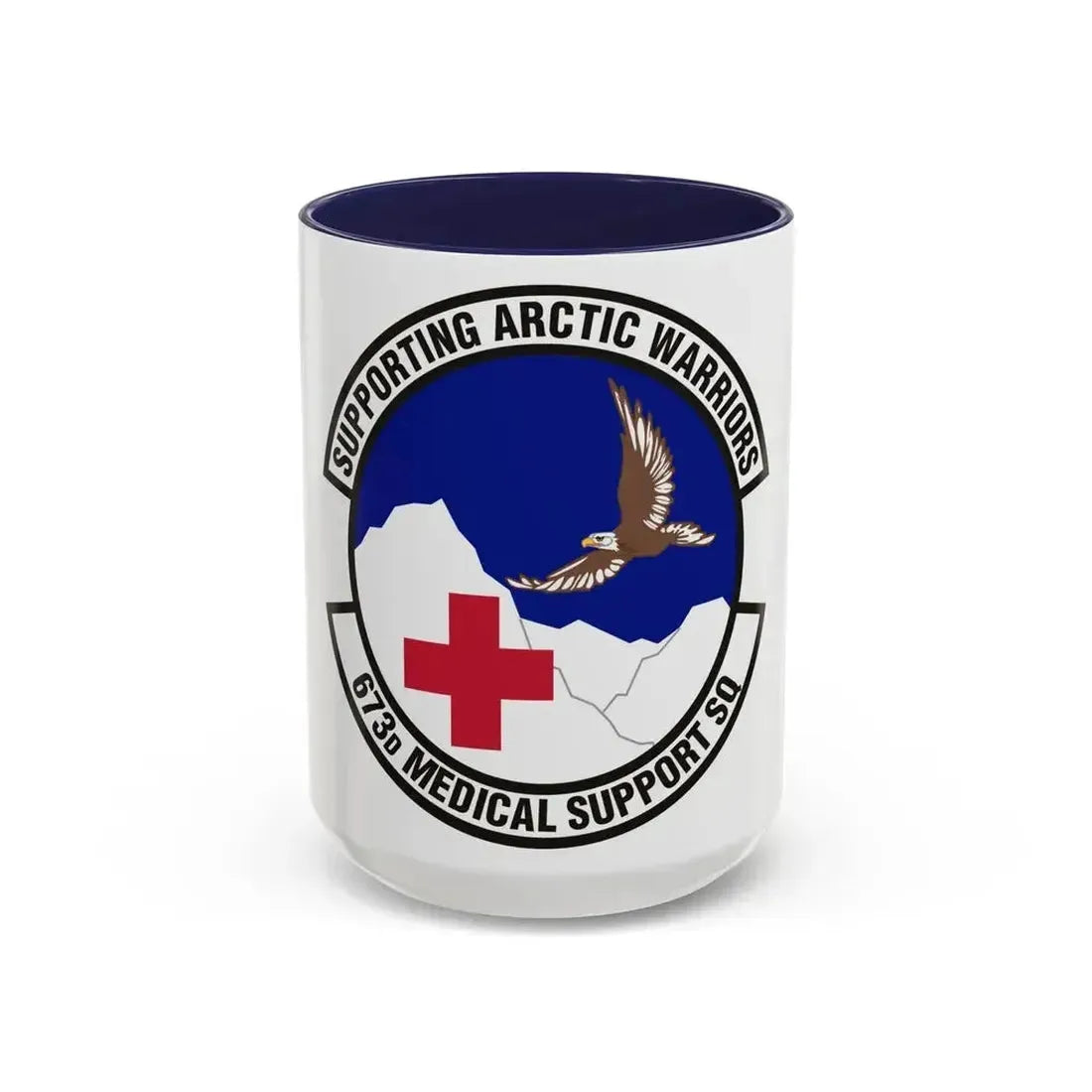 673d Medical Support Squadron (U.S. Air Force) Accent Coffee Mug 15oz Navy - Go Mug Yourself