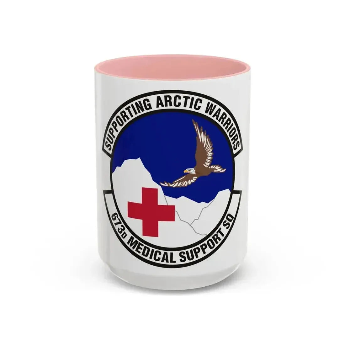 673d Medical Support Squadron (U.S. Air Force) Accent Coffee Mug 15oz Pink - Go Mug Yourself