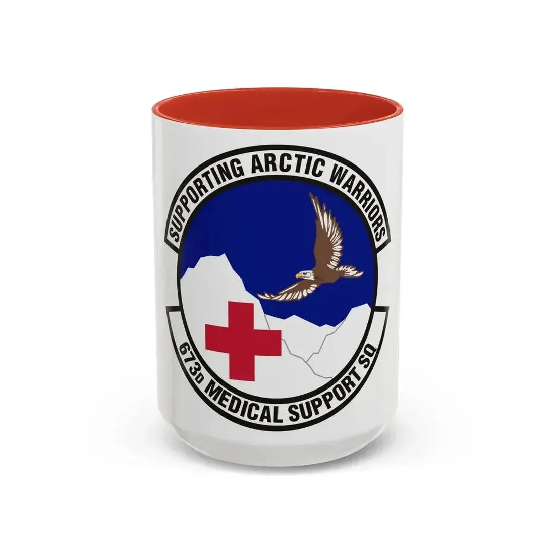 673d Medical Support Squadron (U.S. Air Force) Accent Coffee Mug 15oz Red - Go Mug Yourself