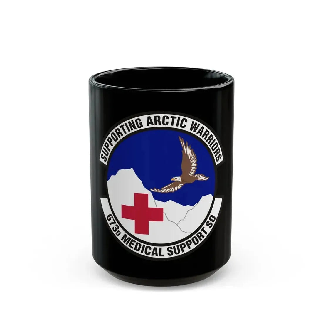 673d Medical Support Squadron (U.S. Air Force) Black Coffee Mug 15oz - Go Mug Yourself