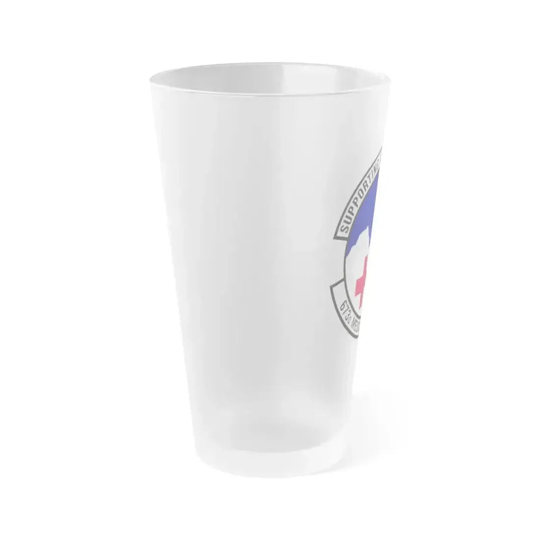 673d Medical Support Squadron (U.S. Air Force) Frosted Pint Glass 16oz - Go Mug Yourself
