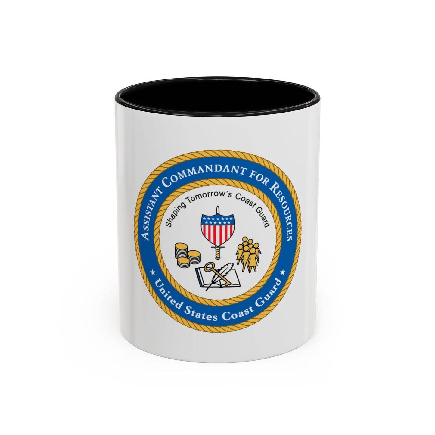 USCG Asst Commandant for Resources (U.S. Coast Guard) Accent Coffee Mug