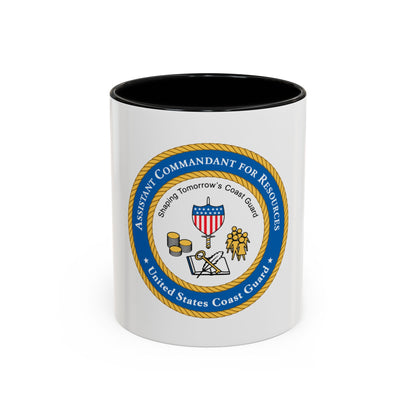 USCG Asst Commandant for Resources (U.S. Coast Guard) Accent Coffee Mug