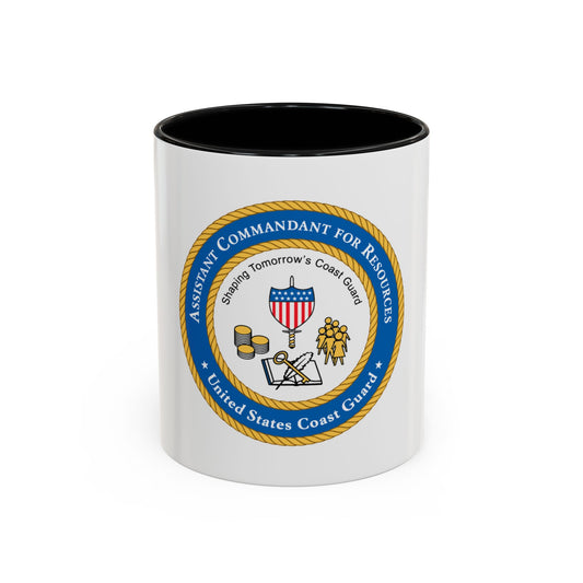 USCG Asst Commandant for Resources (U.S. Coast Guard) Accent Coffee Mug