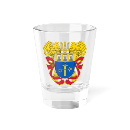 Large Coat of Arms of Ternopil Oblast (Ukraine) (Coat of Arms) Shot Glass 1.5oz