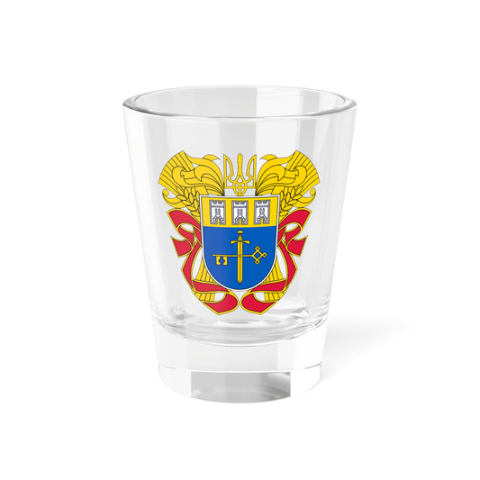 Large Coat of Arms of Ternopil Oblast (Ukraine) (Coat of Arms) Shot Glass 1.5oz