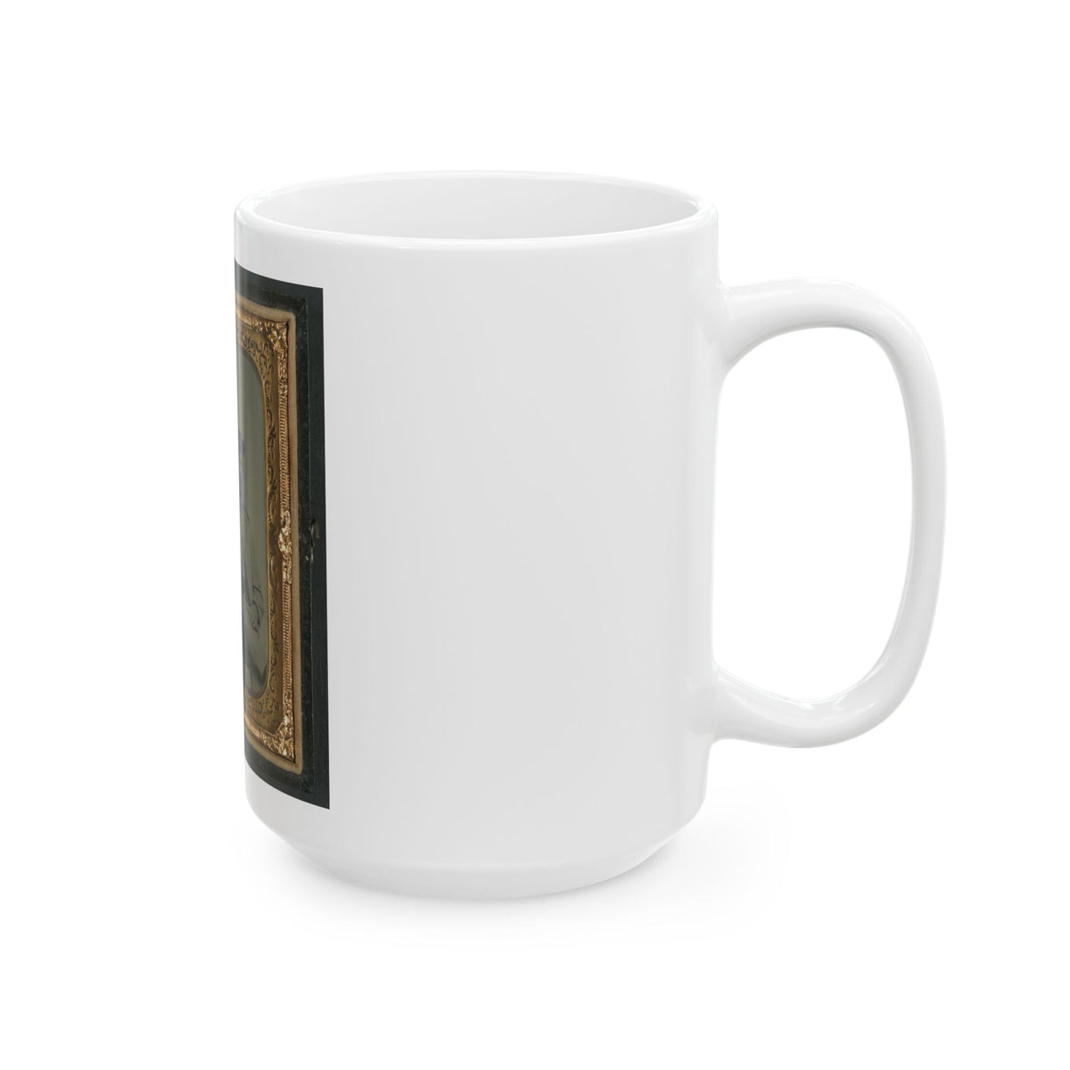 Private William Liming Of Co. B, 21st U.S. Veteran Reserve Corps Infantry Regiment, And Unidentified Soldier In Same Uniform (U.S. Civil War) White Coffee Mug
