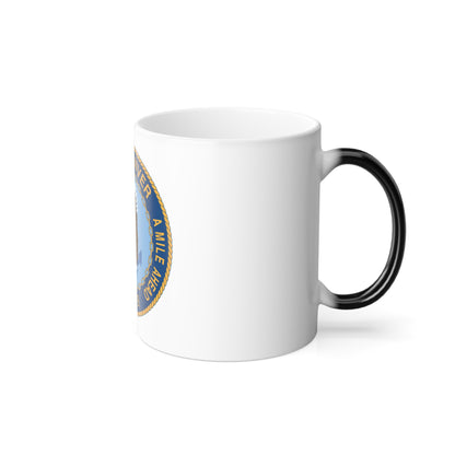 A Mile High USS Denver A Mile Ahead LPD 9 (U.S. Navy) Color Changing Mug 11oz