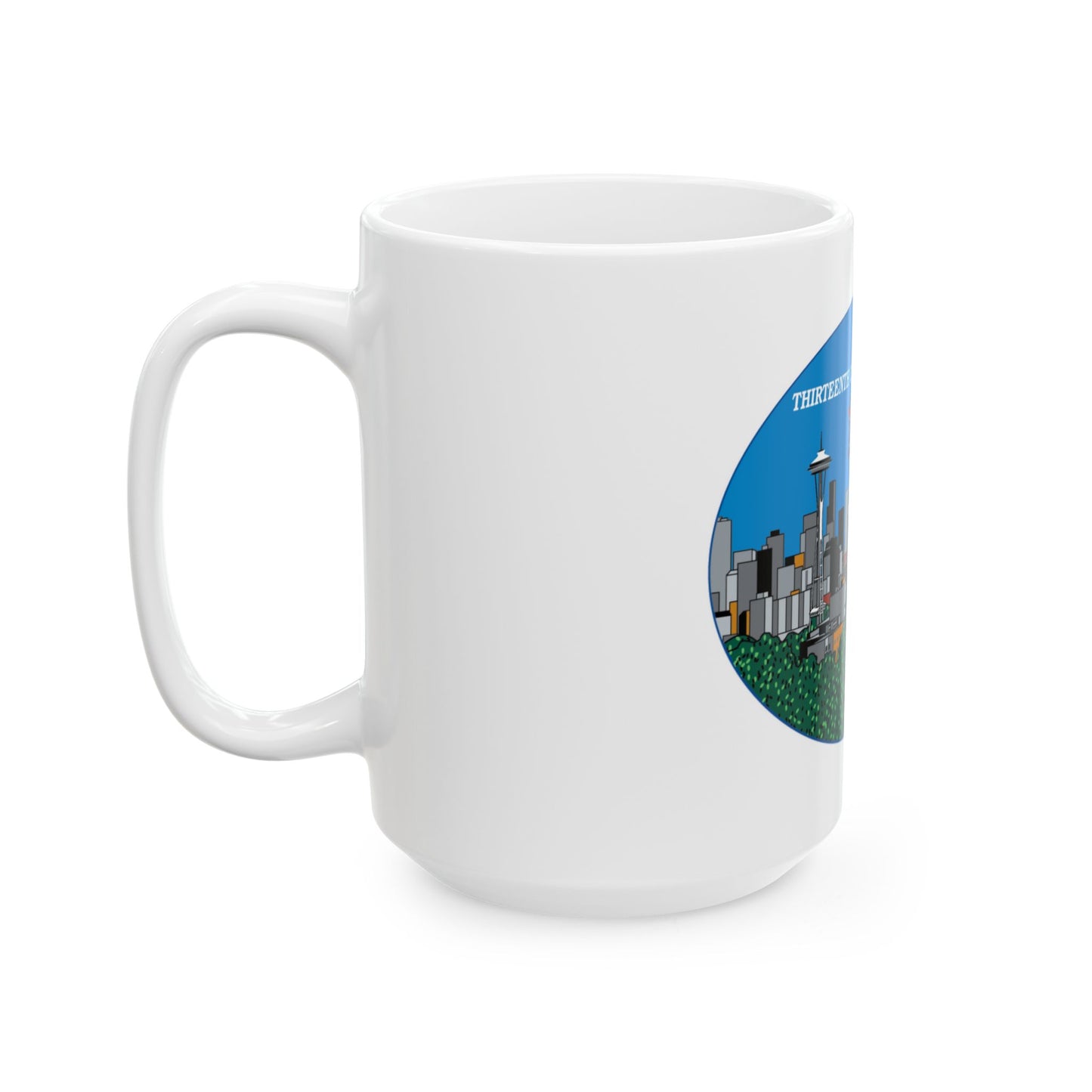 13th CG District Pacific Northwest (U.S. Coast Guard) White Coffee Mug