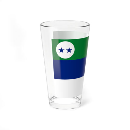 Bandera del Municipio Pedernales (Venezuela) Pint Glass 16oz