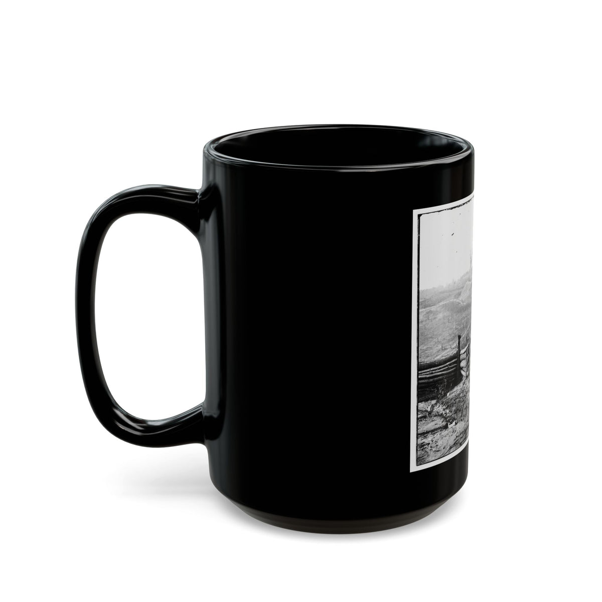 Bermuda Hundred, Va. Federal Earthworks On Left Of The Line, Near Point Of Rocks (U.S. Civil War) Black Coffee Mug