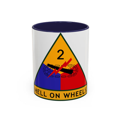 2nd Armored Division (U.S. Army) Accent Coffee Mug