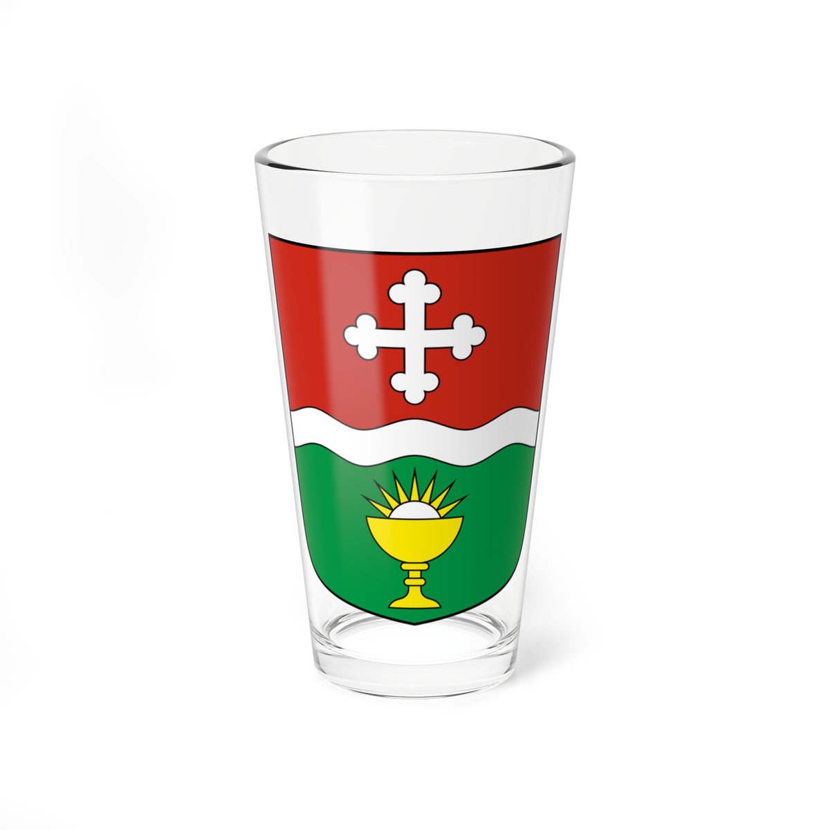 Ferden-blazon (Switzerland) (Coat of Arms) Pint Glass 16oz
