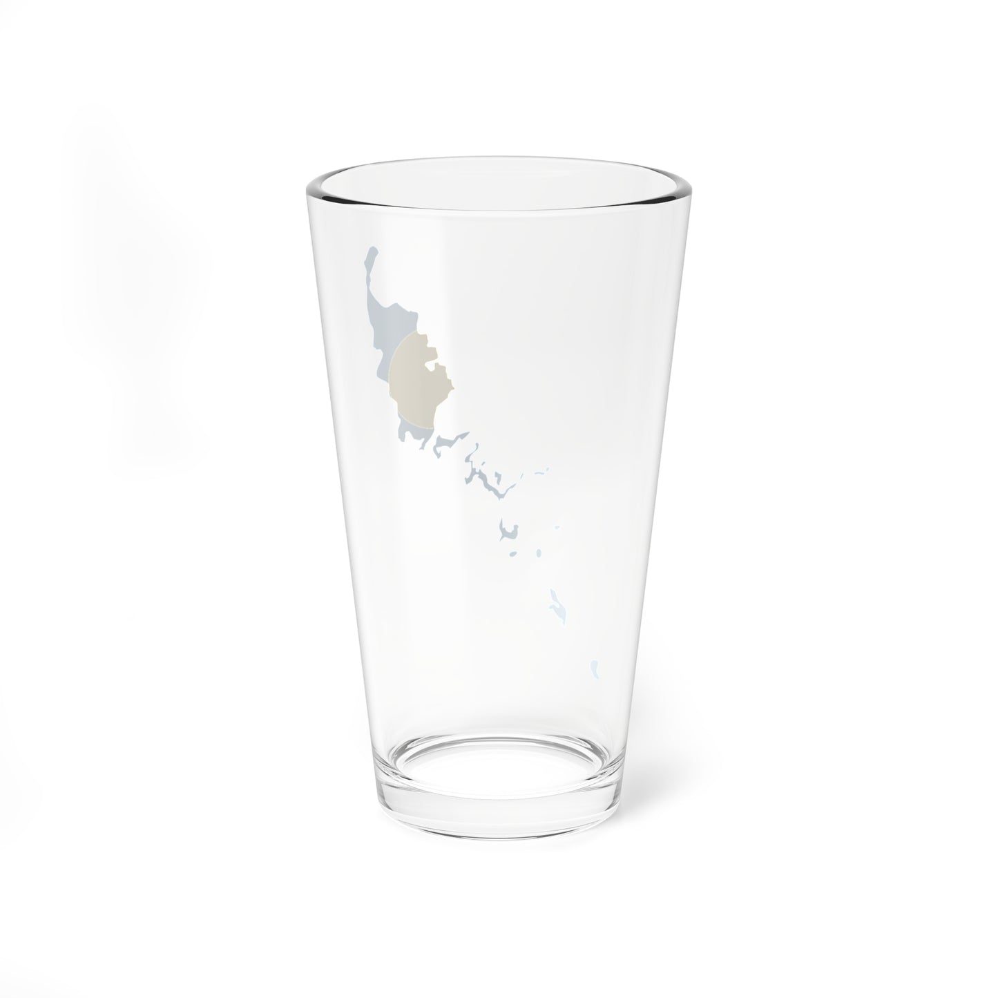 Flag map of Palau (Palau) Pint Glass 16oz