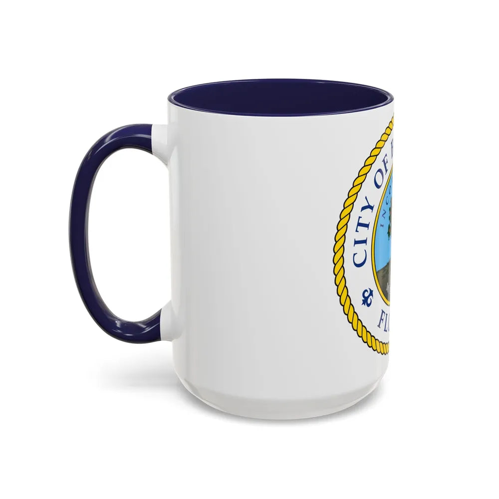 Seal of Bradenton Florida - Accent Coffee Mug-Go Mug Yourself