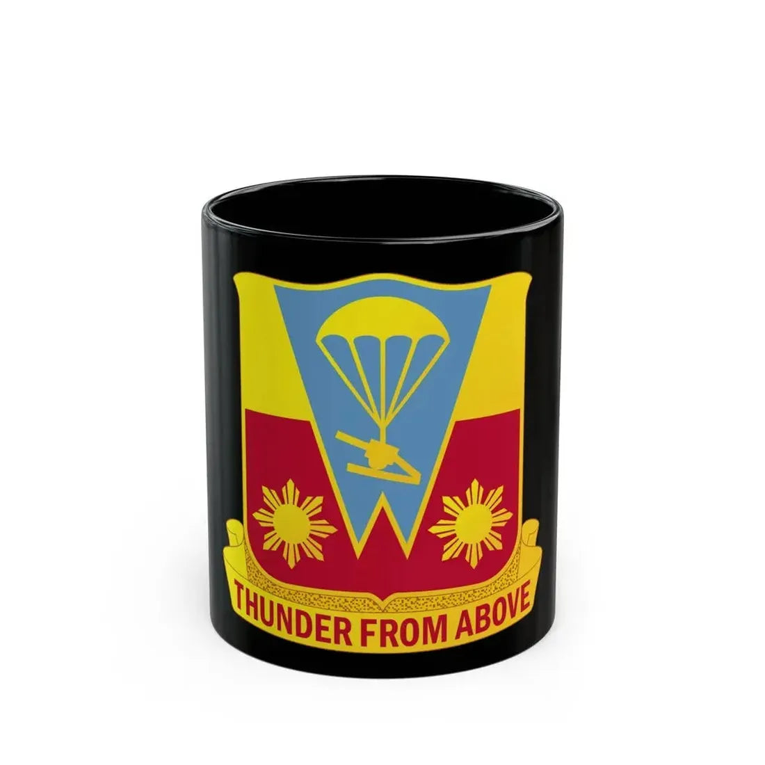 674th Airborne Field Artillery Battalion (U.S. Army) Black Coffee Mug 11oz - Go Mug Yourself