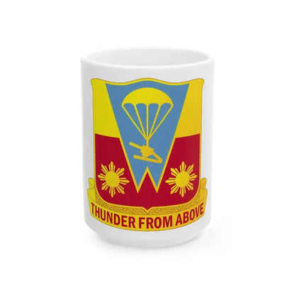 674th Airborne Field Artillery Battalion (U.S. Army) White Coffee Mug 15oz - Go Mug Yourself