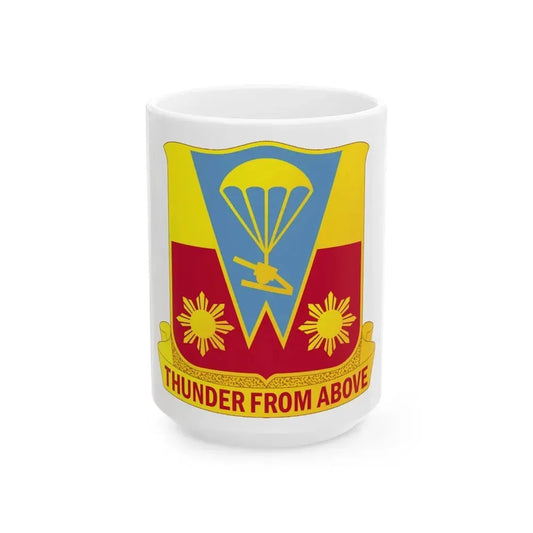 674th Airborne Field Artillery Battalion (U.S. Army) White Coffee Mug 15oz - Go Mug Yourself