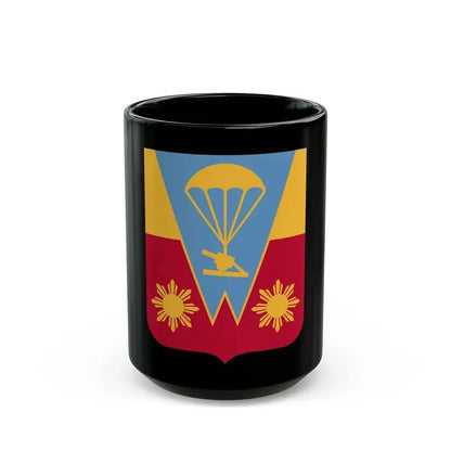 674th Airborne Field Artillery Battalion v2 (U.S. Army) Black Coffee Mug 15oz - Go Mug Yourself