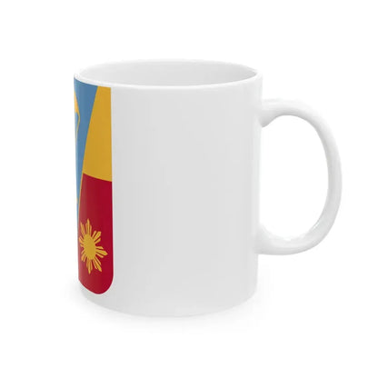 674th Airborne Field Artillery Battalion v2 (U.S. Army) White Coffee Mug - Go Mug Yourself