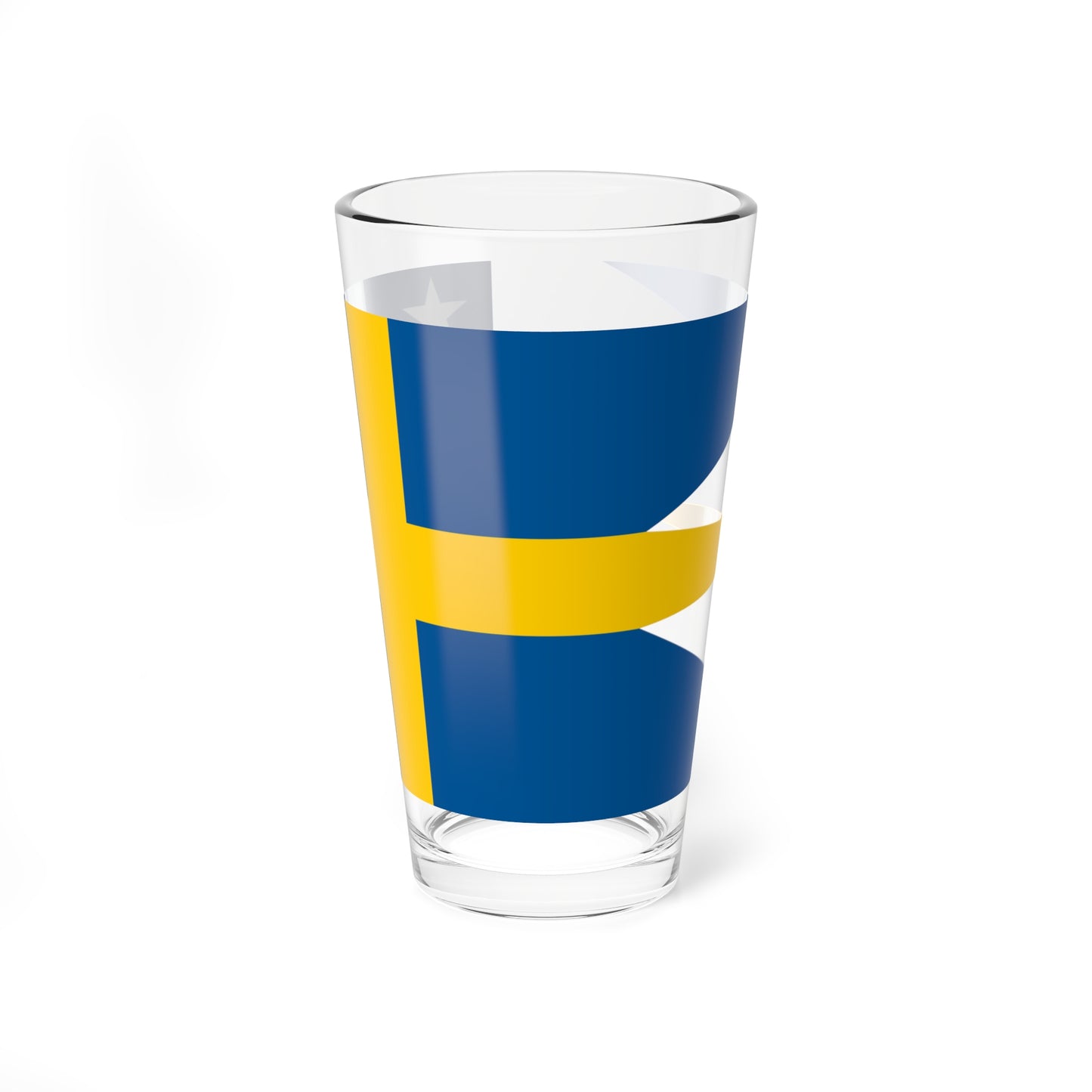 Naval Rank Flag of Sweden - Amiralsflagga (Sweden) Pint Glass 16oz