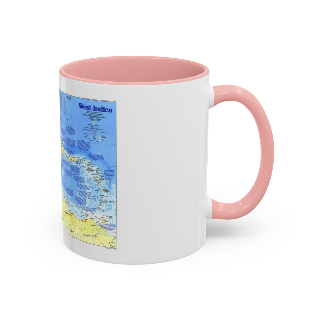 West Indies 1 (1987) (Map) Accent Coffee Mug