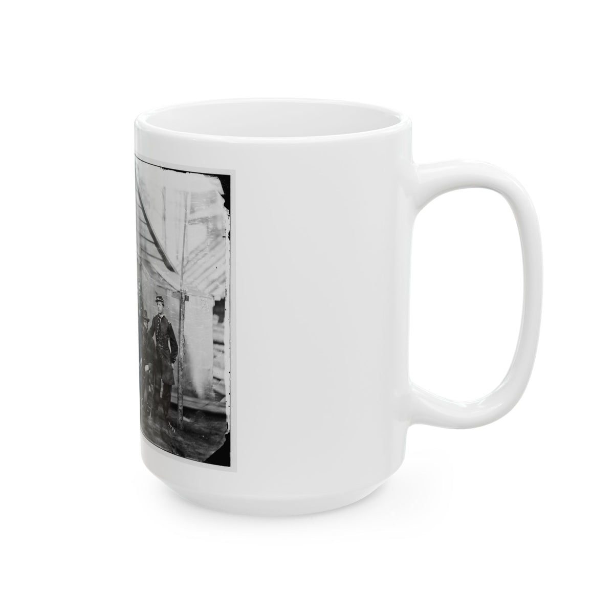 Brandy Station, Va. Gen. Rufus Ingalls And Staff, Chief Quartermaster, And Officers, Army Of The Potomac Headquarters (U.S. Civil War) White Coffee Mug