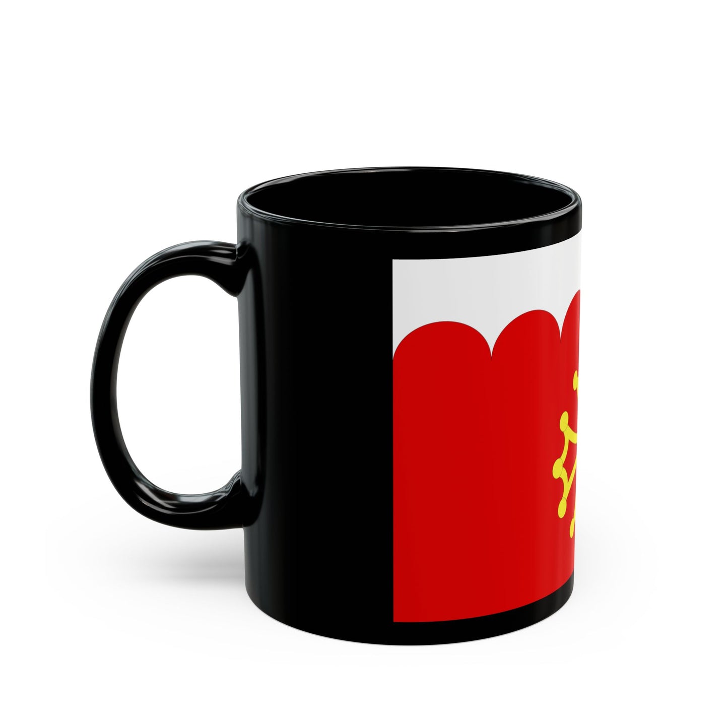 Flag of Gard France 2 - Black Coffee Mug-Go Mug Yourself