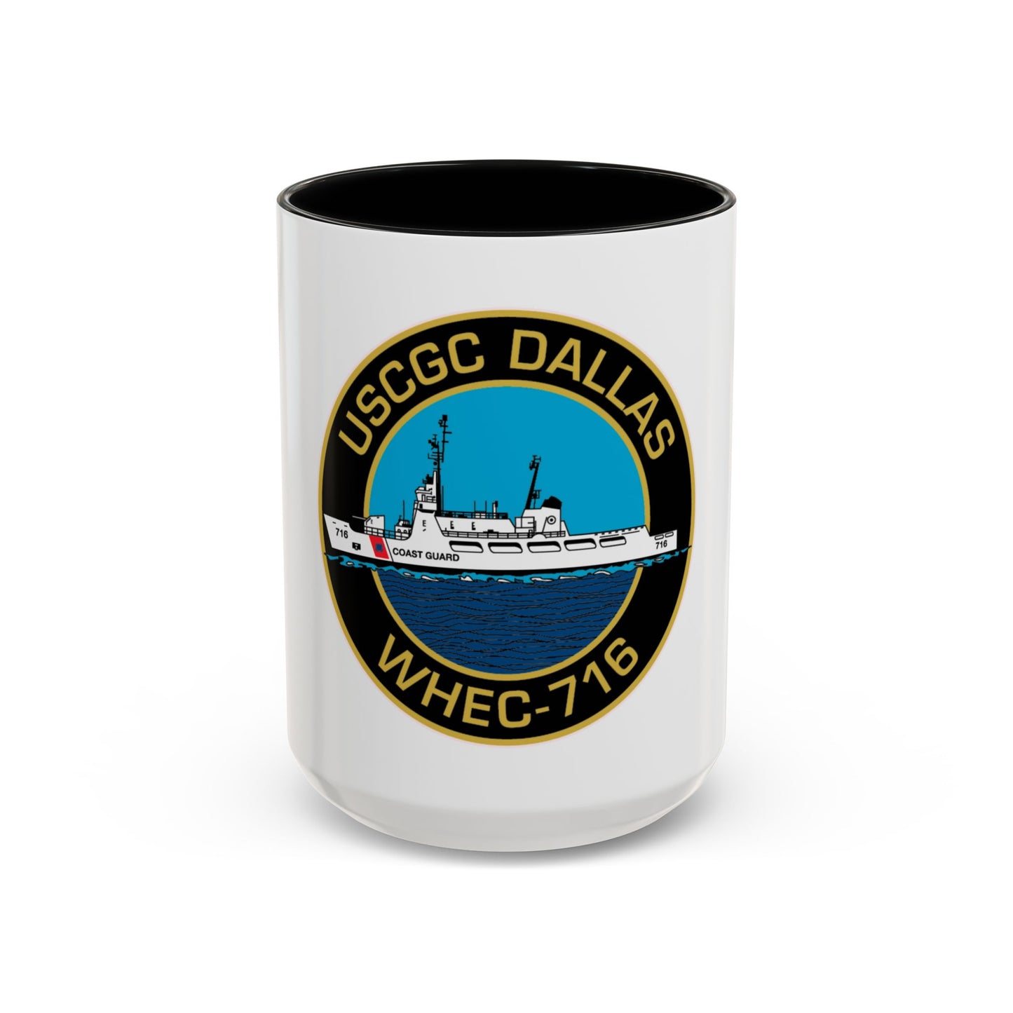 USCGC Dallas WHEC 716 2 (U.S. Coast Guard) Accent Coffee Mug