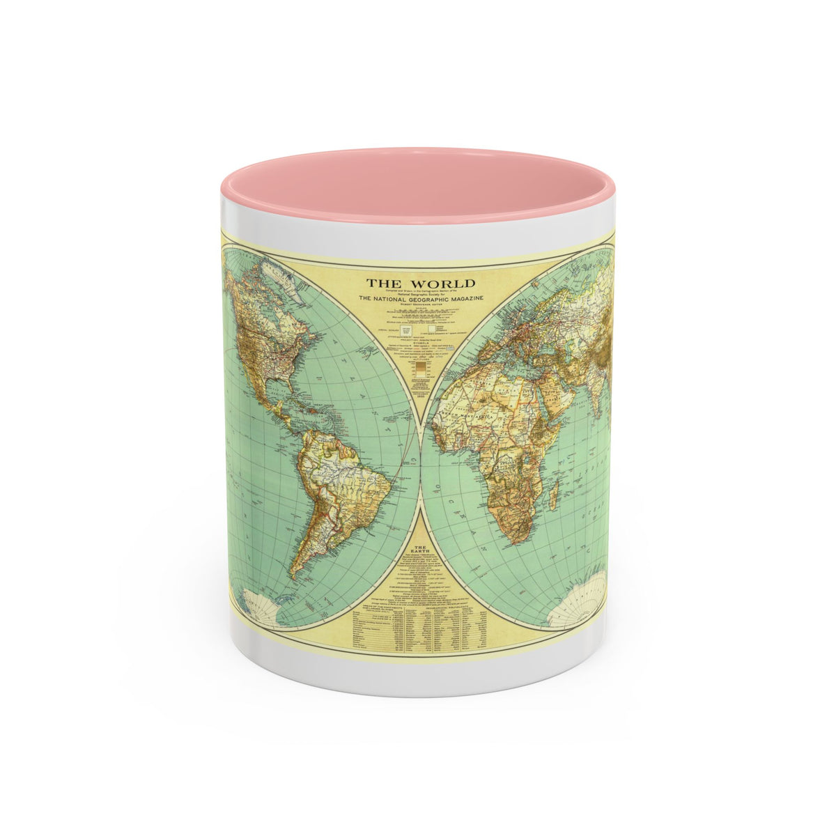 World Map (1935) (Map) Accent Coffee Mug