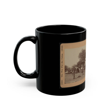 Bringing In The Wounded (U.S. Civil War) Black Coffee Mug