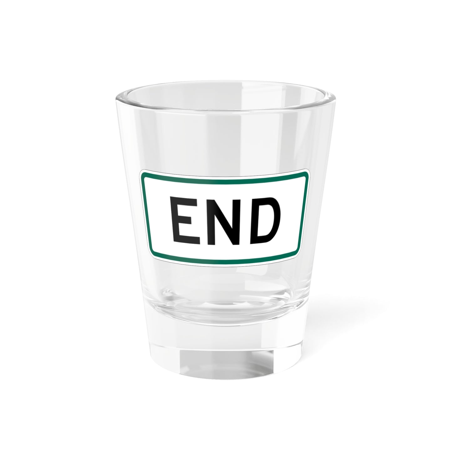 End plate South Dakota (South Dakota) (Road Sign) Shot Glass 1.5oz