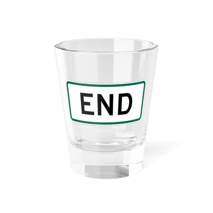 End plate South Dakota (South Dakota) (Road Sign) Shot Glass 1.5oz