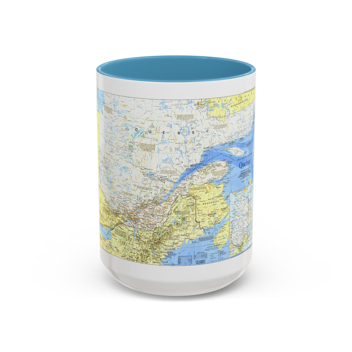 Canada - Quebec 1 (1991) (Map) Accent Coffee Mug