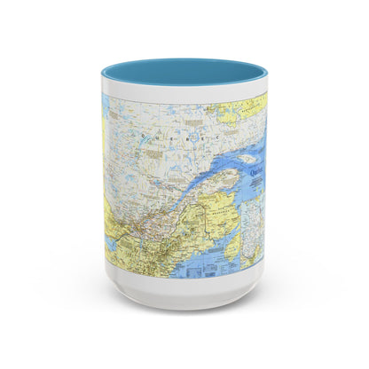 Canada - Quebec 1 (1991) (Map) Accent Coffee Mug
