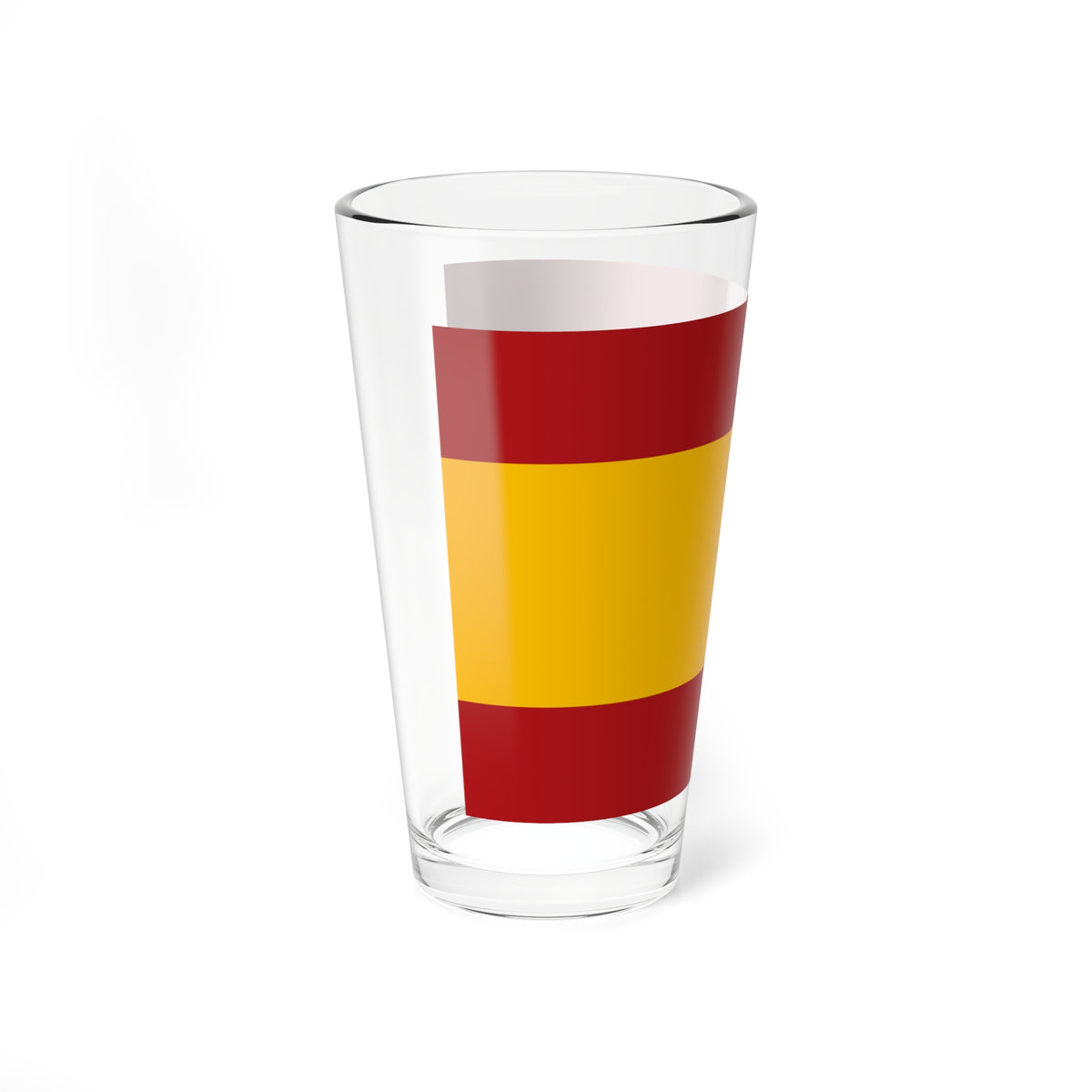 Bandera de Espana sin escudo (Spain) Pint Glass 16oz