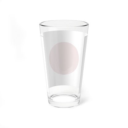 Flag of Japan with border (Japan) Pint Glass 16oz