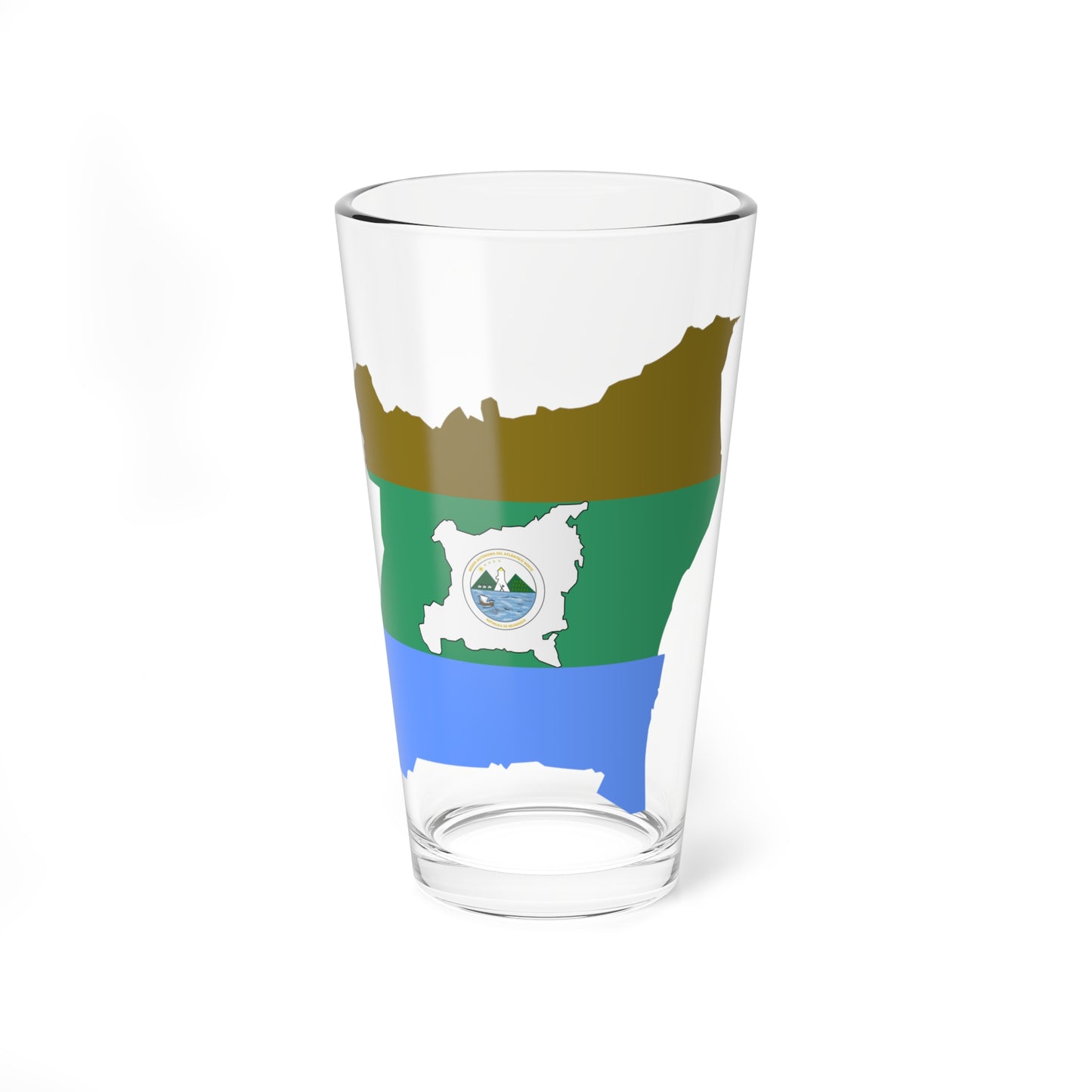 Flag-map of RAAN (Nicaragua) Pint Glass 16oz