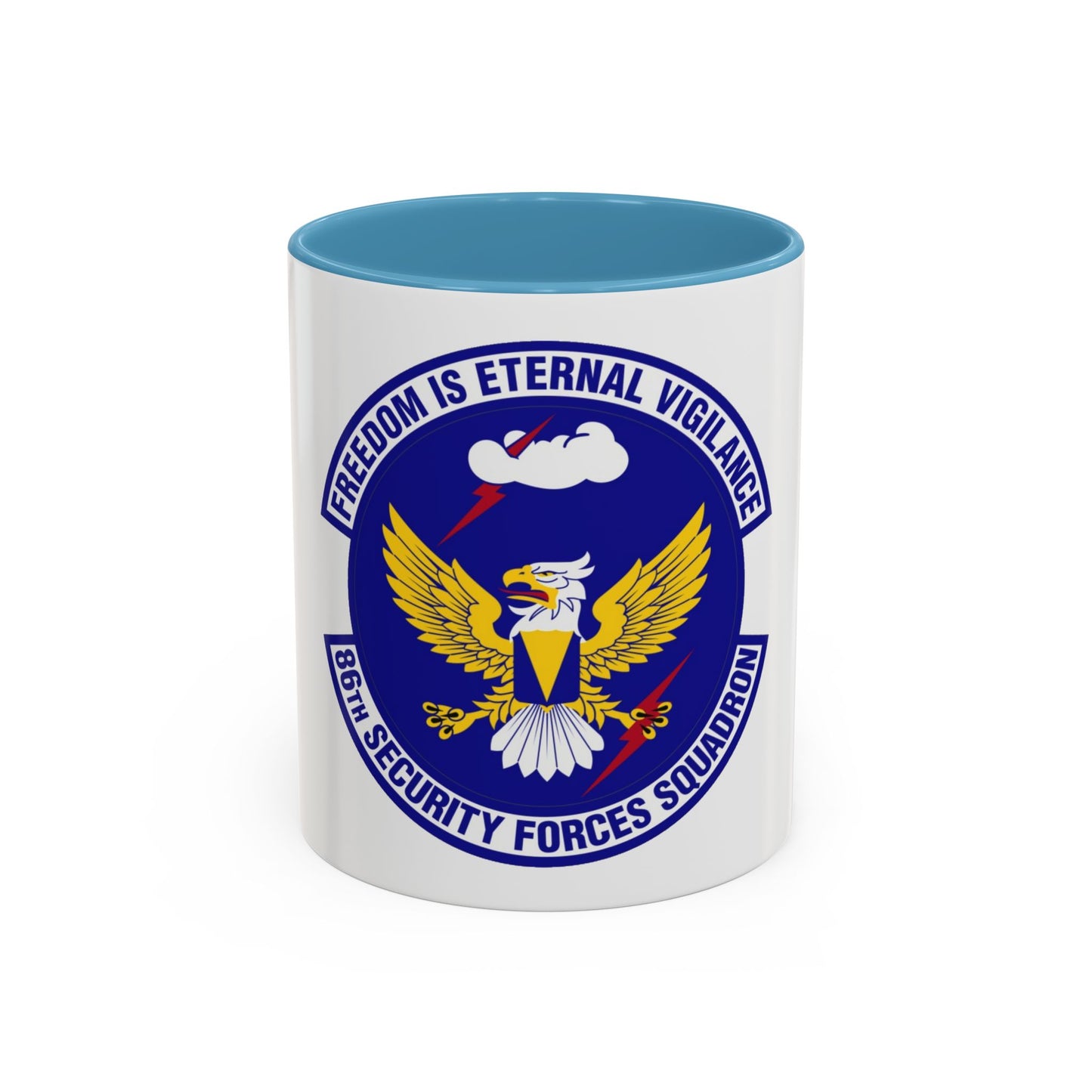 86 Security Forces Squadron USAFE (U.S. Air Force) Accent Coffee Mug
