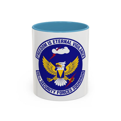 86 Security Forces Squadron USAFE (U.S. Air Force) Accent Coffee Mug