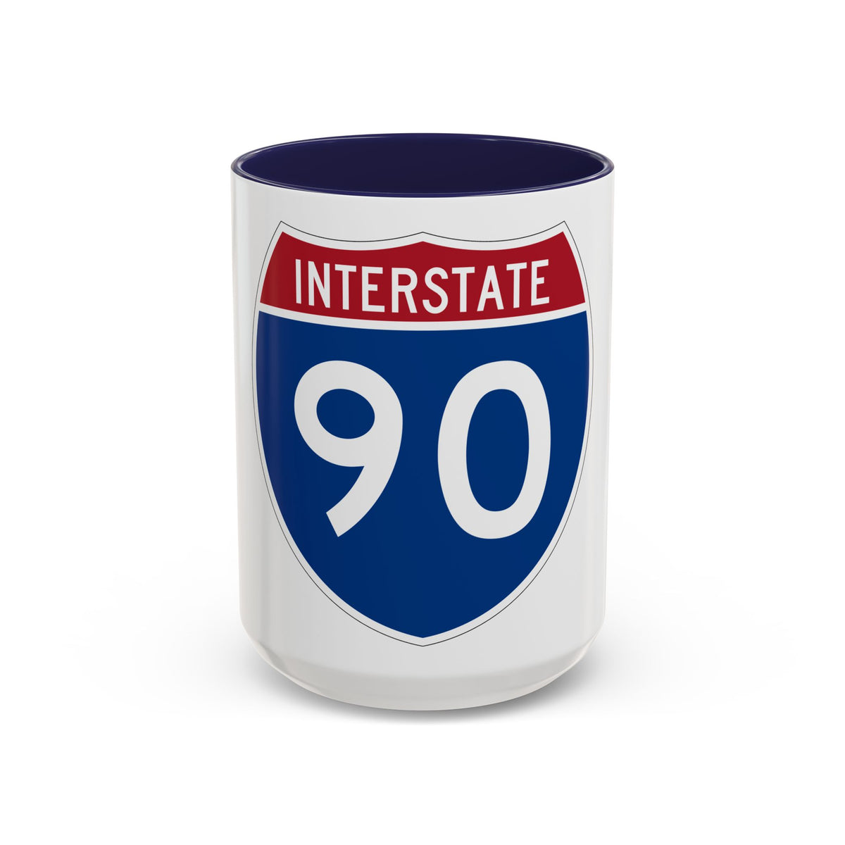 Interstate 90 (U.S. Highways) Accent Coffee Mug