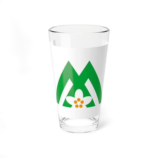 Flag of Iizuna Nagano (Japan) Pint Glass 16oz