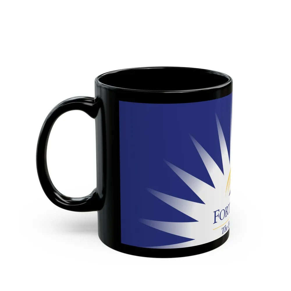 Flag of Fort St John British Columbia Canada - Black Coffee Mug-Go Mug Yourself