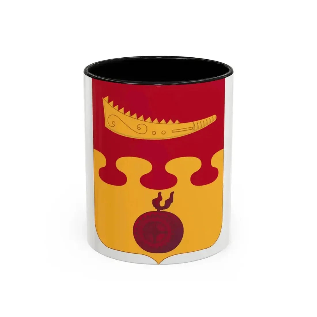 675th Airborne Field Artillery Battalion v2 (U.S. Army) Accent Coffee Mug 11oz Black - Go Mug Yourself